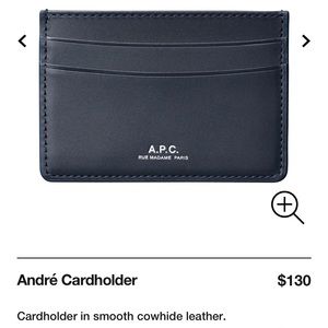 APC Andre Card Holder in Navy